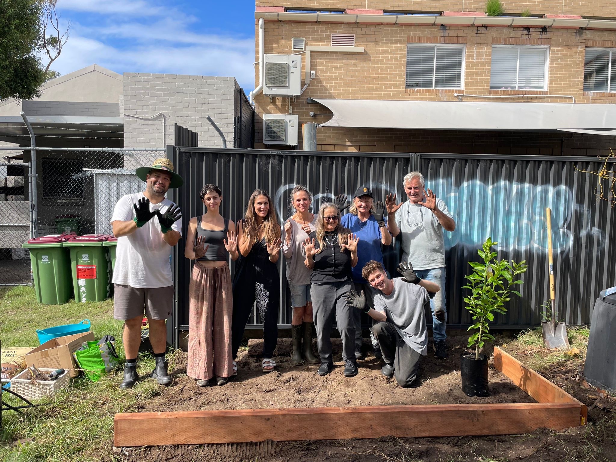 Community Gardeners at wairoa reserve