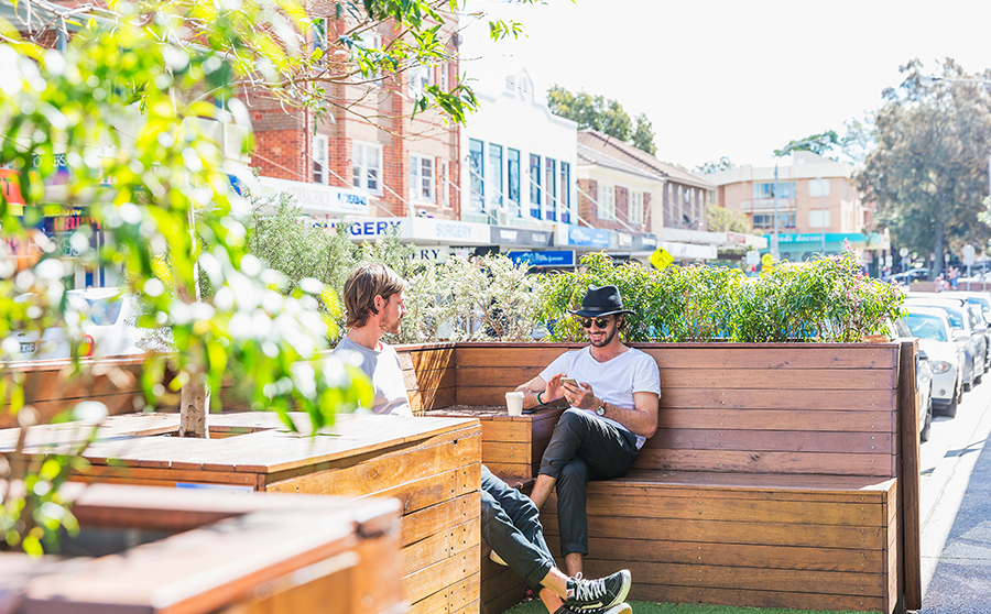 A street parklet